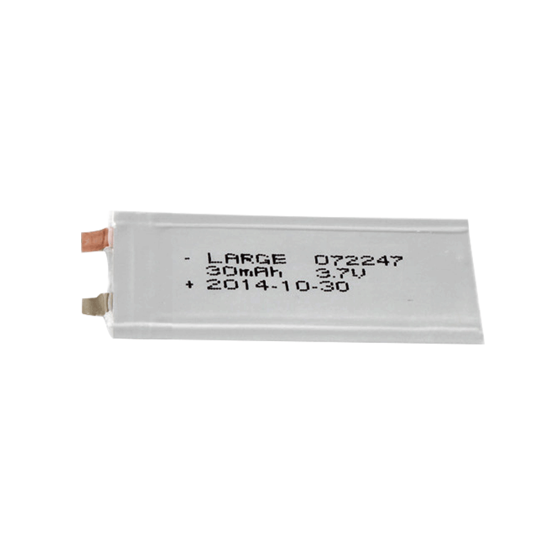 3.7V 30mAh 072247 超薄聚合物锂电池