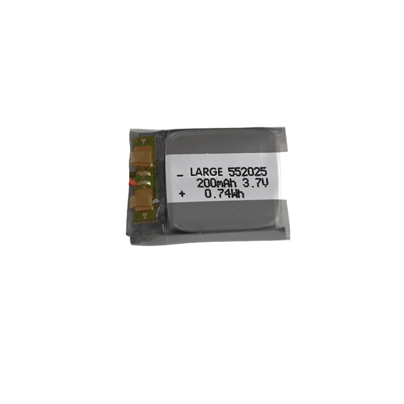 3.7V 200mAh 552025 安防通讯聚合物锂电池